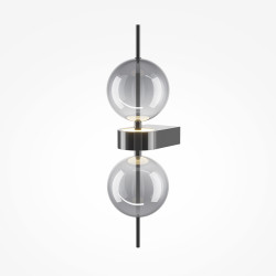 SIENINIS LED ŠVIESTUVAS DOUBLE MOON 8W DŪMINTO STIKLO SPALVOS