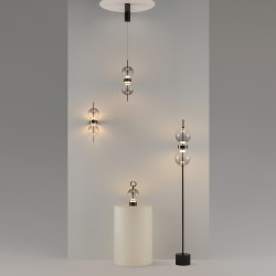 PAKABINAMAS LED ŠVIESTUVAS DOUBLE MOON 8W DŪMINTO STIKLO SPALVOS skubiai