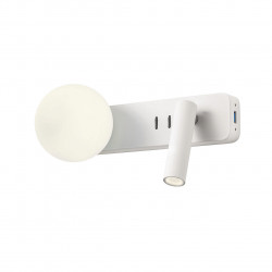 Sieninis šviestuvas OASIS satin nikel su USB
