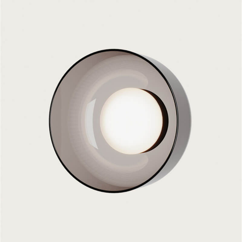 SIENINIS LED ŠVIESTUVAS AROMAS IPON 10W DŪMINTO STIKLO SPALVOS A1316/NEG/GREY