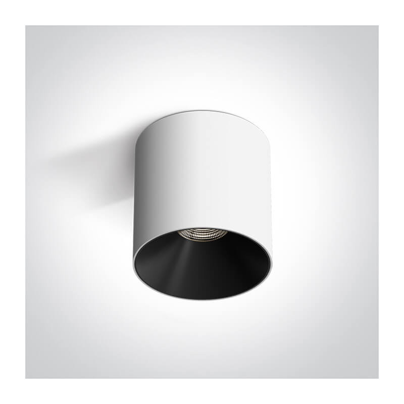 LUBINIS LED ŠVIESTUVAS ONE LIGHT 12110R/W/V 10W BALTAS