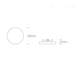 ĮLEIDŽIAMA LED PANELĖ 10108CF/W 8W 3000K BALTA pigiau