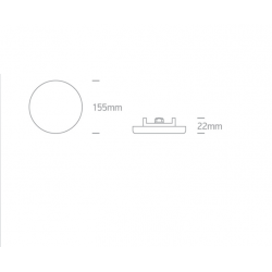 ĮLEIDŽIAMA LED PANELĖ 10115CF/W 15W 3000K BALTA pigiau