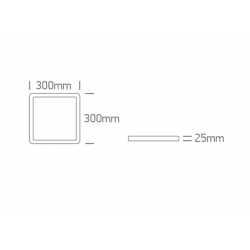 LUBINIS LED ŠVIESTUVAS 62020JU/W/V 24W CCT BALTAS