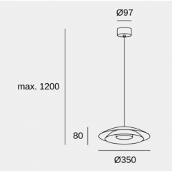 PAKABINAMAS ŠVIESTUVAS NOWAY D35 18,5W AUKSO SPALVOS pristatymas