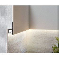 LED PROFILIS OMNI10 AC2 PRIGLAISTOMAS, 3M, ANODUOTAS ALIUMINIS skubiai