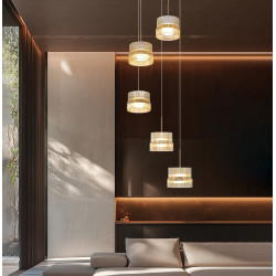 PAKABINAMAS LED ŠVIESTUVAS LUXE 5 57W ŽALVARIO | GINTARO SPALVOS pigiau