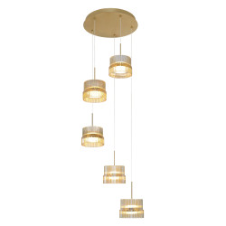 PAKABINAMAS LED ŠVIESTUVAS LUXE 5 57W ŽALVARIO | GINTARO SPALVOS