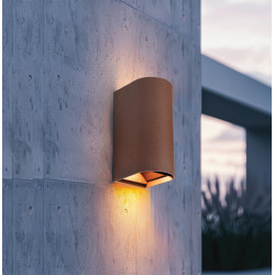 SIENINIS LED ŠVIESTUVAS AZORES 1 10W TAMSIAI PILKAS pigiau