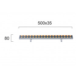 SIENINIS LED ŠVIESTUVAS TRICK WALL WASHER L100 25W TAMSIAI PILKAS kaina
