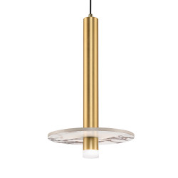 PAKABINAMAS LED ŠVIESTUVAS LEANDROS 8W AUKSO SPALVOS kaina