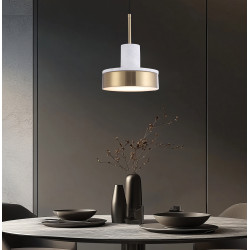 PAKABINAMAS LED ŠVIESTUVAS LITHOS 9W BALTAS | AUKSO SPALVOS pigiau