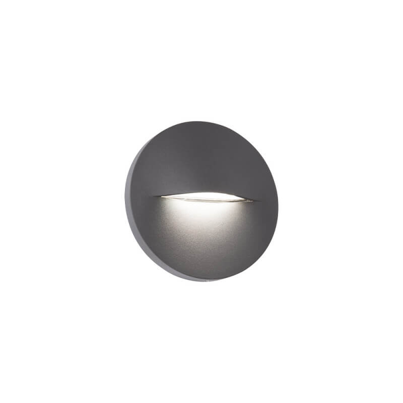 SIENINIS LED ŠVIESTUVAS VIOKEF VITA ROUND 3W TAMSIAI PILKAS 4298300