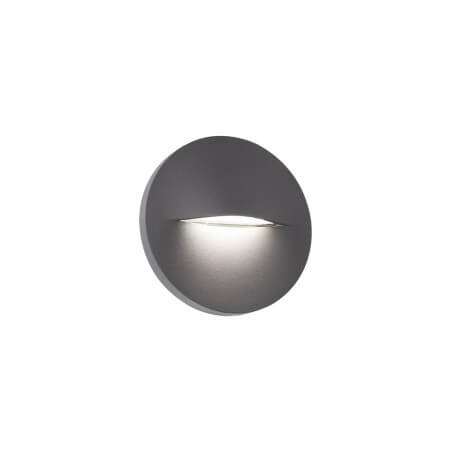 SIENINIS LED ŠVIESTUVAS VIOKEF VITA ROUND 3W TAMSIAI PILKAS 4298300