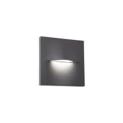 SIENINIS LED ŠVIESTUVAS VITA SQUARE 3W TAMSIAI PILKAS