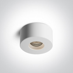 Lubinis LED šviestuvas apvalus 12107VA/W/W 7W BALTAS kaina