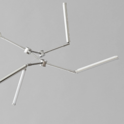 PAKABINAMAS LED ŠVIESTUVAS STICK L196 40W CHROMO SPALVOS kaina