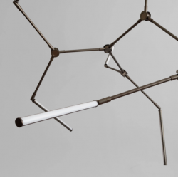PAKABINAMAS LED ŠVIESTUVAS STICK L196 40W BRONZOS SPALVOS kaina