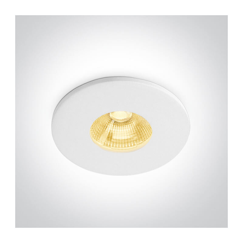 ĮLEIDŽIAMAS LED ŠVIESTUVAS ONE LIGHT 10107PA/W/W 6,5W 3000K BALTAS