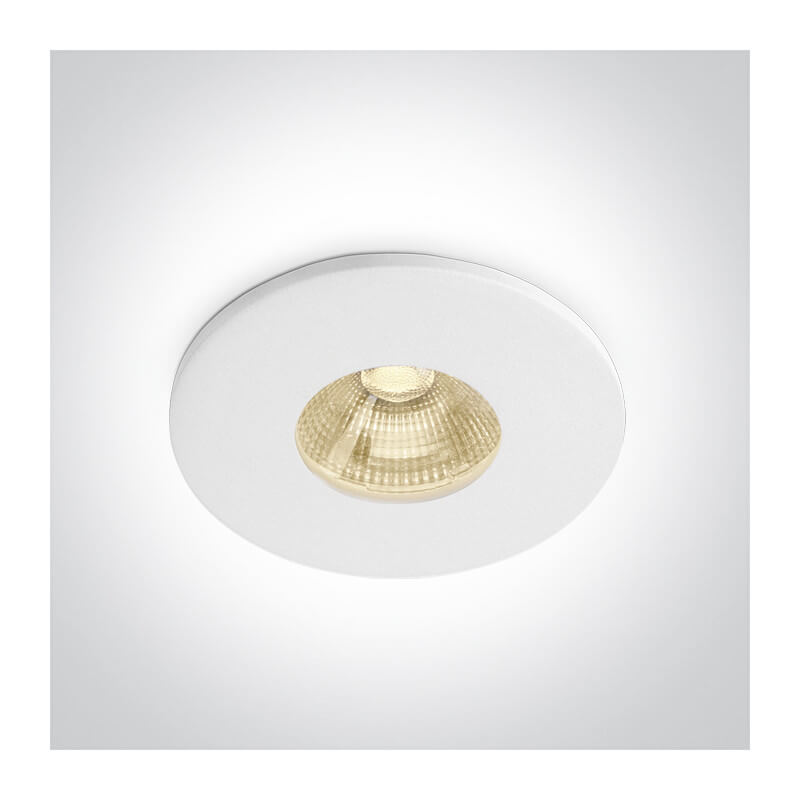 ĮLEIDŽIAMAS LED ŠVIESTUVAS ONE LIGHT 10107PA/W/C 6,5W 4000K BALTAS
