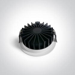 ĮLEIDŽIAMAS LED ŠVIESTUVAS 10120DH/W/V 20W CCT BALTAS kaina