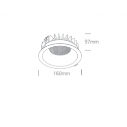 ĮLEIDŽIAMAS LED ŠVIESTUVAS 10130DH/B/V 30W CCT JUODAS 30W CCT JUODAS pigiau