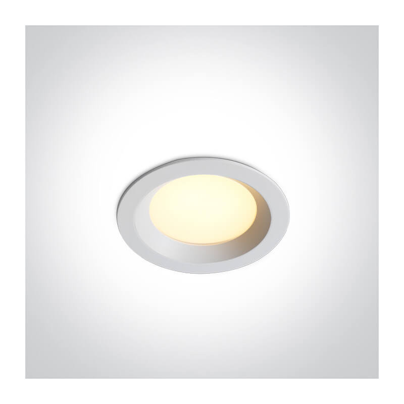 ĮLEIDŽIAMAS LED ŠVIESTUVAS ONE LIGHT 10110BX/W/V 10W CCT BALTAS