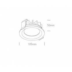 ĮLEIDŽIAMAS LED ŠVIESTUVAS 10115BX/W/V 15W CCT BALTAS kaina