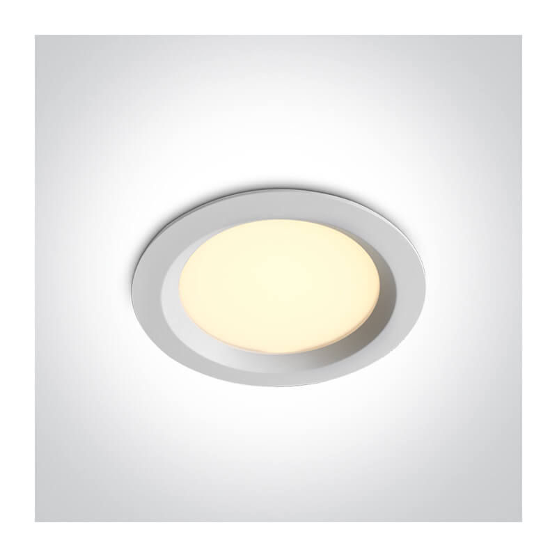 ĮLEIDŽIAMAS LED ŠVIESTUVAS ONE LIGHT 10120BX/W/V 20W CCT BALTAS