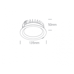 ĮLEIDŽIAMAS LED ŠVIESTUVAS 10120BX/B/V 20W CCT JUODAS pigiau
