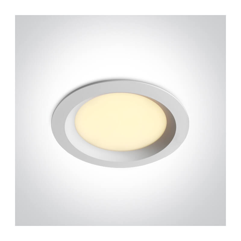 ĮLEIDŽIAMAS LED ŠVIESTUVAS ONE LIGHT 10125BX/W/V 25W CCT BALTAS