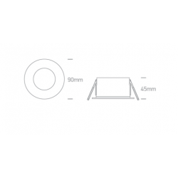 ĮLEIDŽIAMAS LED ŠVIESTUVAS 10112GA/W/V 12W CCT BALTAS kaina