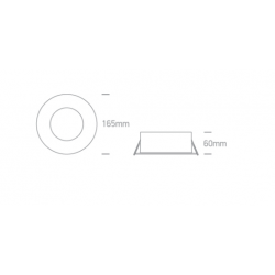 ĮLEIDŽIAMAS LED ŠVIESTUVAS 10135GA/W/V 35W CCT BALTAS kaina