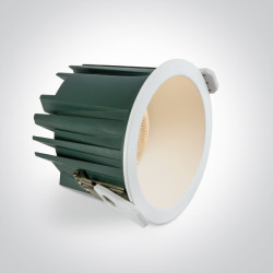 ĮLEIDŽIAMAS LED ŠVIESTUVAS 10112G/W/V 12W CCT BALTAS kaina