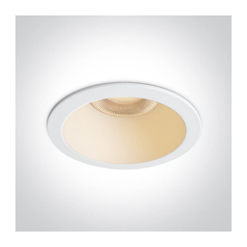 ĮLEIDŽIAMAS LED ŠVIESTUVAS ONE LIGHT 10112G/W/V 12W CCT BALTAS