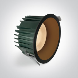 ĮLEIDŽIAMAS LED ŠVIESTUVAS 10125G/B/V 25W CCT JUODAS kaina