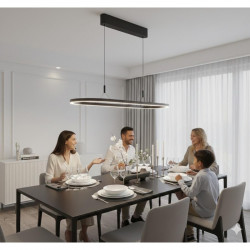 PAKABINAMAS LED ŠVIESTUVAS LAYLA L150 60W JUODAS internetu