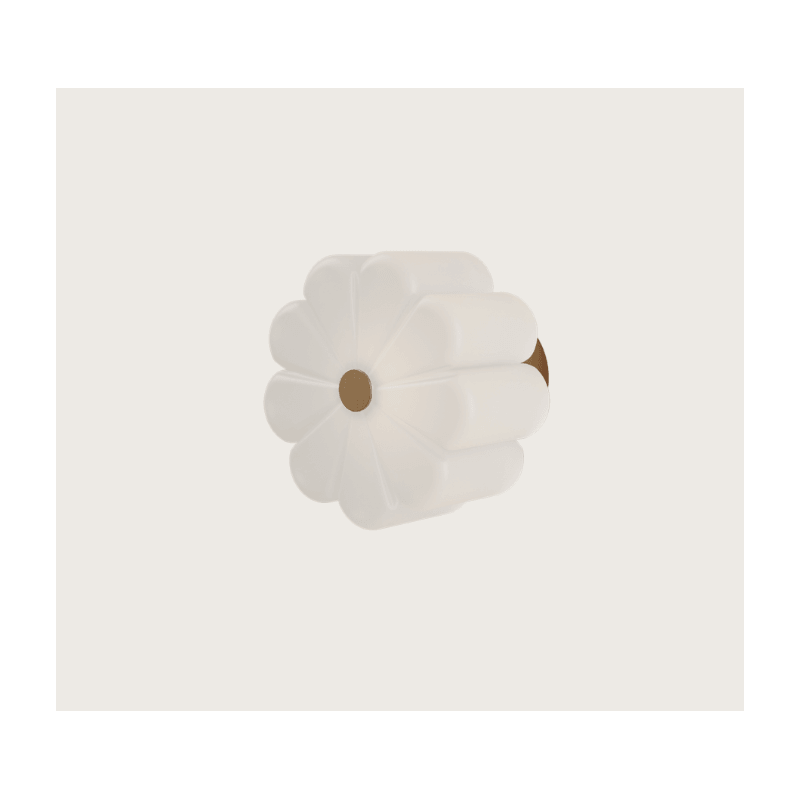 SIENINIS ŠVIESTUVAS AROMAS FLOW BALTAS | AUKSO SPALVOS A1339/ORO