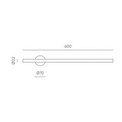 SIENINIS LED ŠVIESTUVAS CLOCK H60 24W AUKSO SPALVOS kaina