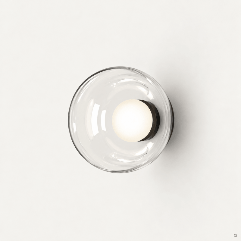 SIENINIS LED ŠVIESTUVAS AROMAS IPON 10W JUODAS | SKAIDRUS A1316/NEG/TRAN