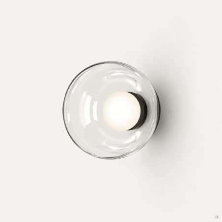 SIENINIS LED ŠVIESTUVAS AROMAS IPON 10W JUODAS | SKAIDRUS A1316/NEG/TRAN