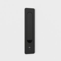 SIENINIS LED ŠVIESTUVAS KETA 3,2W USB-C JUODAS pigiau