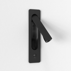 SIENINIS LED ŠVIESTUVAS KETA 3,2W USB-C JUODAS pristatymas