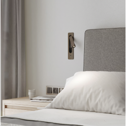 SIENINIS LED ŠVIESTUVAS KETA 3,2W USB-C BRONZOS SPALVOS kaina