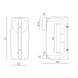 SIENINIS LED ŠVIESTUVAS LIDA H31 7W AUKSO SPALVOS pigiau