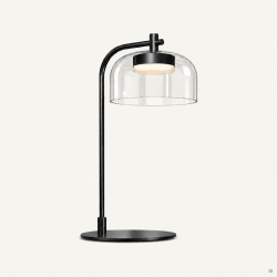 STALINIS LED ŠVIESTUVAS IPON 10W JUODAS | SKAIDRUS