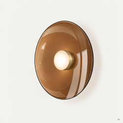 SIENINIS | LUBINIS LED ŠVIESTUVAS BETTY D40 10W AUKSO | GINTARO SPALVOS