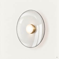 SIENINIS | LUBINIS LED ŠVIESTUVAS BETTY D40 10W AUKSO | SKAIDRUS