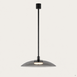 PAKABINAMAS LED ŠVIESTUVAS BETTY D40 10W JUODAS | DŪMINTO STIKLO SPALVOS