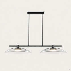 PAKABINAMAS LED ŠVIESTUVAS BETTY 20W JUODAS | SKAIDRUS